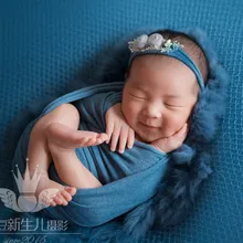 Горячая стрейч Джерси обертывание новорожденный вязаный стрейч обертывание ребенка для пеленания девочек одеяло кокон гамак Фотография реквизит