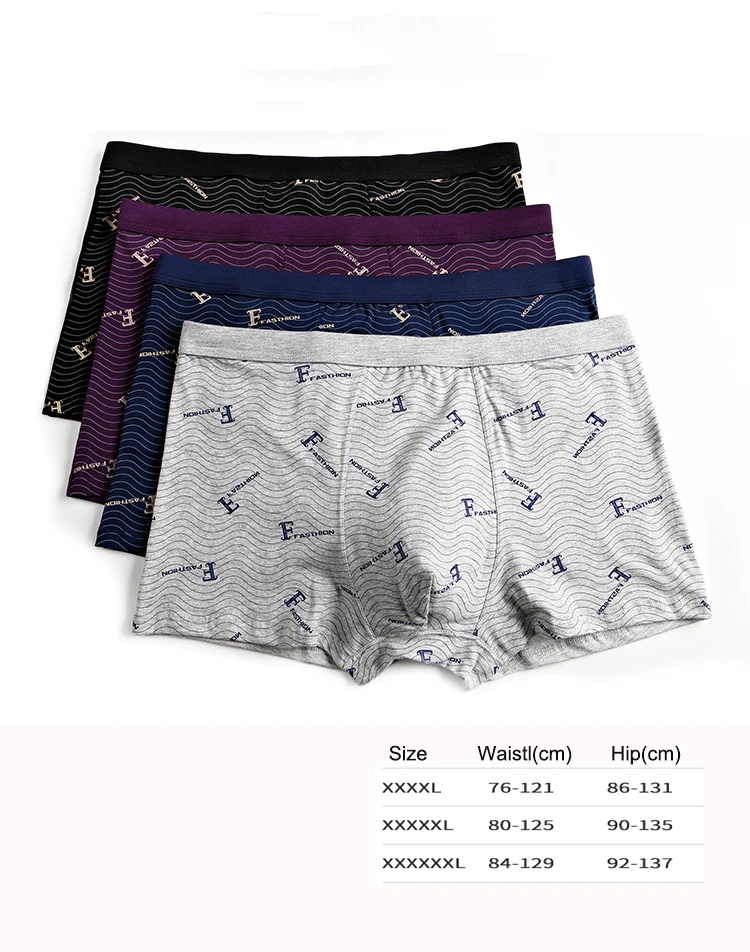 

Large size men's underwear cotton printed men's boxer