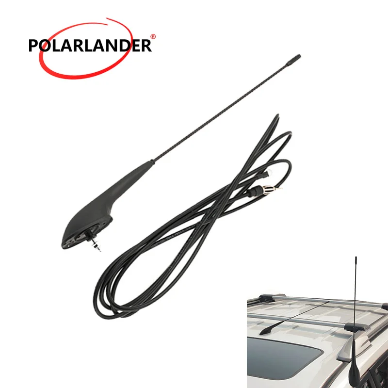 

Car Radio Stereo Black Bus Antenna Base Kit Digital AM/FM Aerial Top Roof Mount