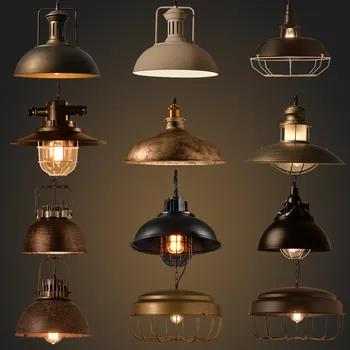 

vintage pendant lights industrial lighting Bar Kitchen American lampara colgante de techo Fixtures Luminaire pendant lamp