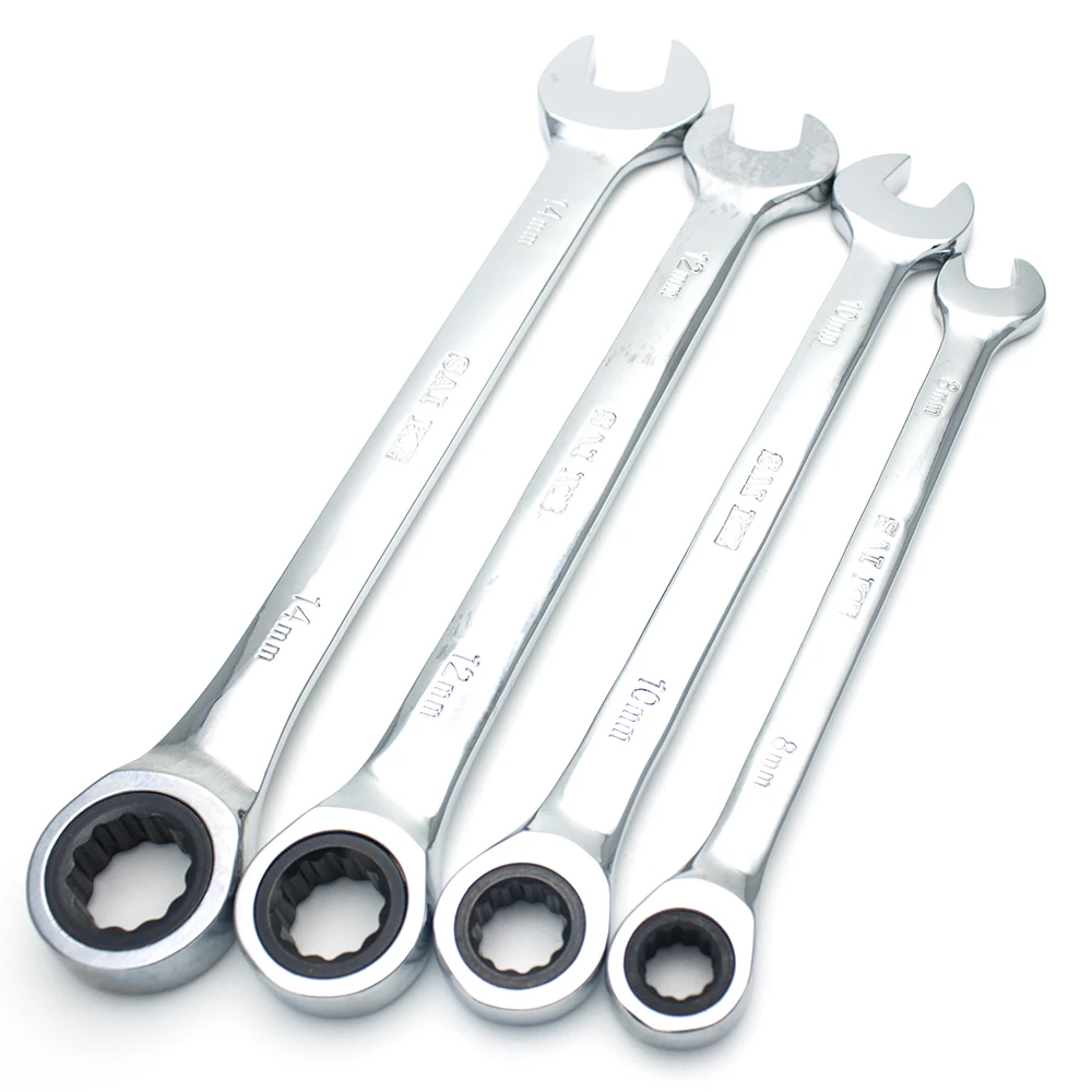Buy 8.10.12.14mm Ratchet Conbination Wrench Key Set