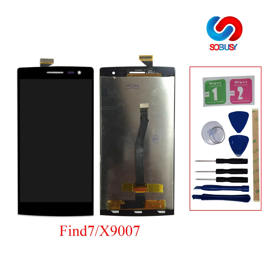 ЖК дисплей для oppo Find 7 7A X9007 X9006 экран Сенсорная панель дигитайзер сборка find7 LCD ekran