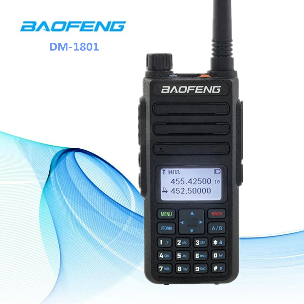 2019 BAOFENG DM-1801 двухдиапазонный VHF/UHF Портативный радио 5 W широкополосного Walkie Talkie Поддержка Сигнализация цифровой сигнализации функция sums