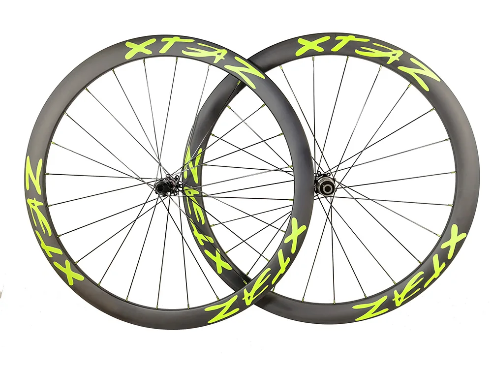 42mm light road disk carbon wheelset 25mm tubeless CX cyclocross bike wheels