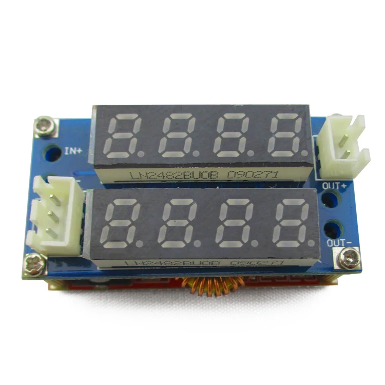 

Hot Selling 1PC 5A Adjustable Power CC/CV Step-down Charge Module LED Driver Voltmeter Ammeter