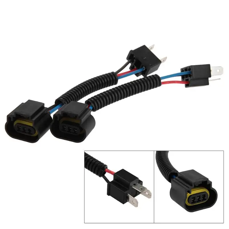 Buy CARCHET 2pcs Conversion Cable H4 9003 HB2 to H13