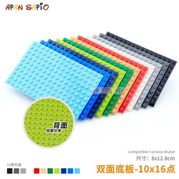 

DIY Blocks Building Bricks Baseplates 10x16 Educational Assemblage Construction Toys for Children Compatible With Brands
