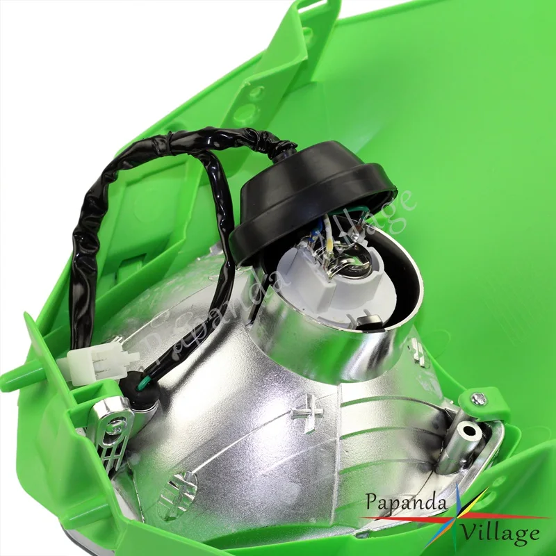 Papanda мотоцикл зеленый Dirt Bike двойные спортивные фары головной свет для Kawasaki KLX 110 125