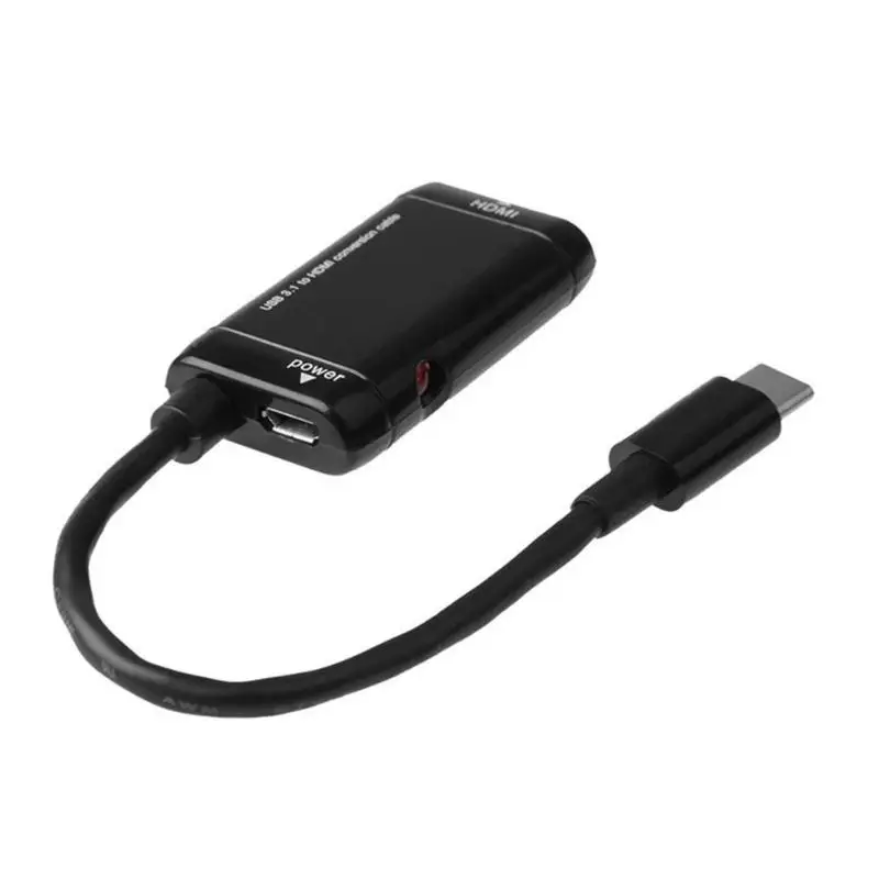 USB 3,1 type C USB-C к HDMI адаптер 1080 P Мужской к женский кабель