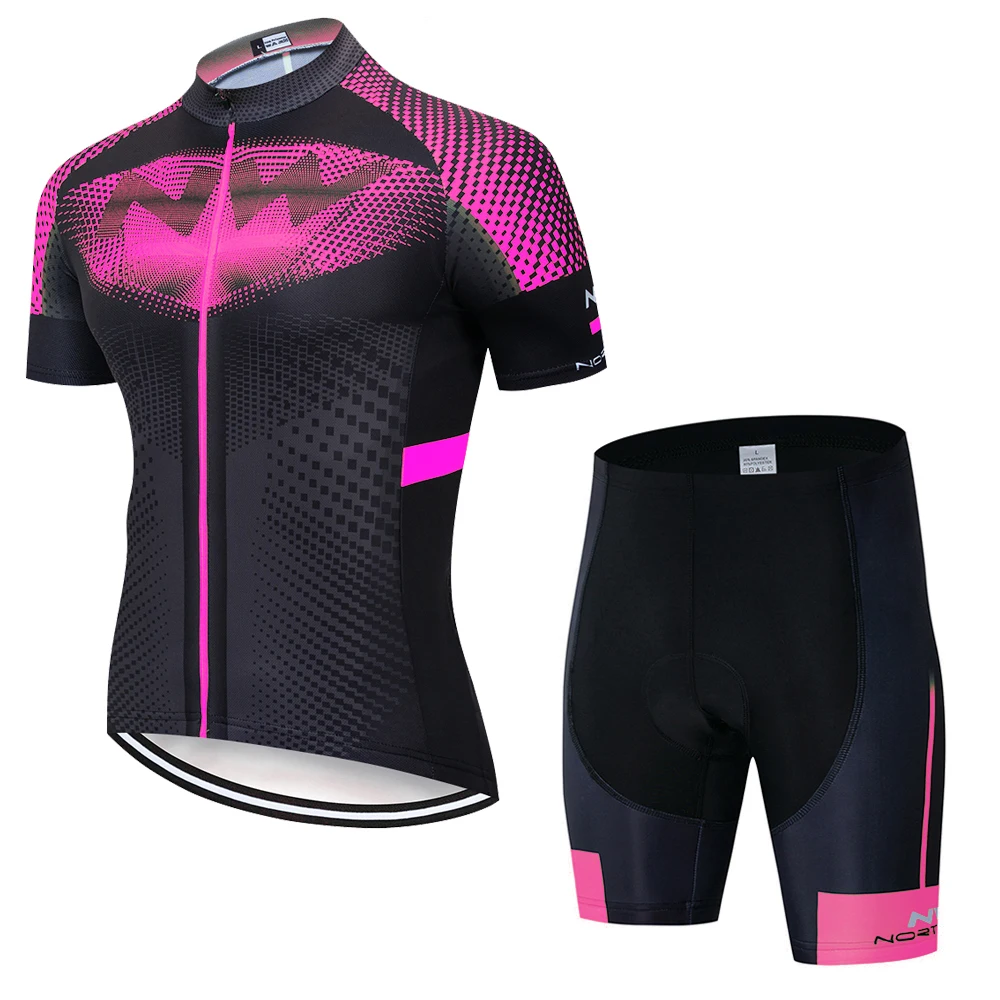 Мужской NW Велоспорт Джерси нагрудник шорты комплект одежды гоночный костюм футболка с коротким рукавом Летний Спортивный дышащий велосипед mtb Джерси - Цвет: 3