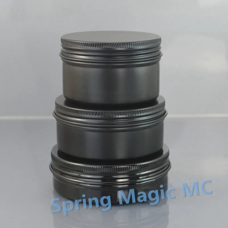 3 style 100ml Black Metal Aluminum Cream Jars,Empty cosmetic jar,Hair