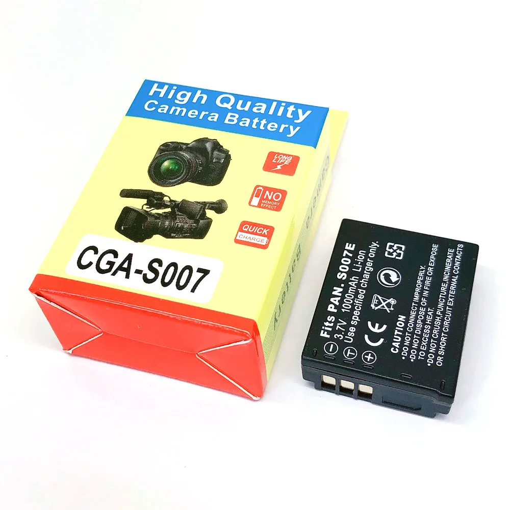 CGA-S007 CGA-S007E CGA-S007A CGR-S007 CGR-S007E CGR-S007A DMW-BCD10 для цифрового фотоаппарата Panasonic Lumix DMC TZ1 TZ2 TZ3 TZ4 TZ5 TZ50 TZ15 ГК