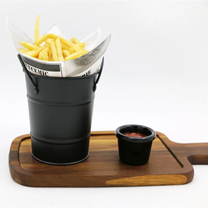 Buy Stainless Steel Double Ear French Fries Basketsl Mini Food Bucket