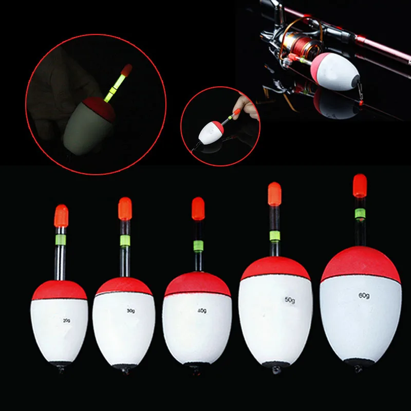 

5pcs/set Can Be Inserted Luminous Sticks Sea Fishing Luminous Float Sea Rock Fishing Striking Belly Floats