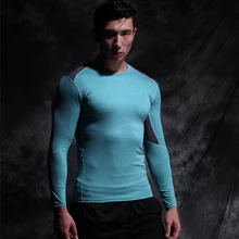 High Quality T-shirts Long Sleeve Compression Shirts Men Male Fitness For Men 2019 Summer