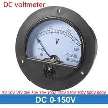 Voltmètre à panneau analogique de tension, voltmètre, 65C5, 10V, 15V, 20V, 30V, 50V, 150V, 0-250V, 300V, 2.5% V