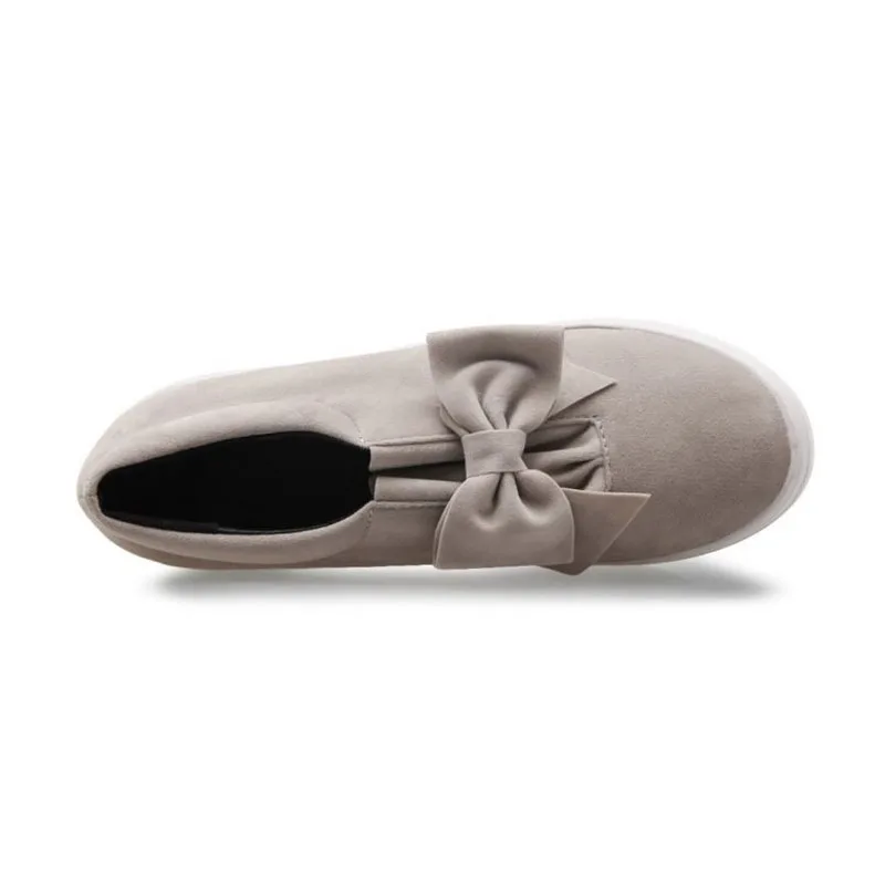 noir Bout Nubuck Chaussures Femmes Vacances Lebaluka 31 Doux Printemps Taille 2019 Casual Rond Beige Appartements gris Bowknot 43 Mode qT1AwxvX