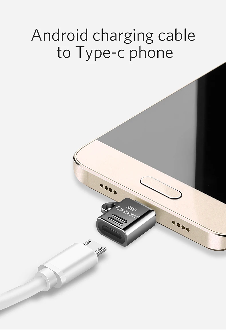 Earldom usb type C Мужской к Micro USB Женский type-c адаптер Разъем для зарядки Micro usb конвертер typec