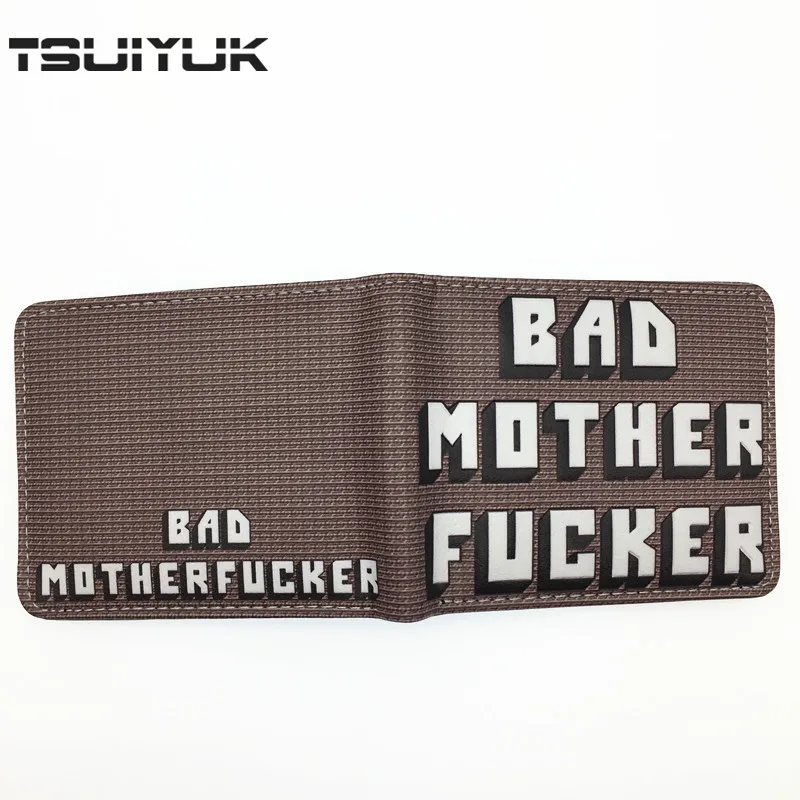 

New Arrival HOT BMF Wallet Bad Mother F*cker Purse Soft Leather Wallets designer wallet men high quality short bags