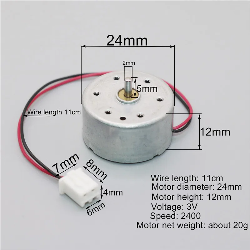 50 шт. щеточный двигатель скорость 2400 об/мин 3 В DC микро мотор вентилятор двигатель аудио оборудование игровая машина косметическое оборудование mart метр мотор