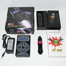 Профессиональный тату набор ракета V1-ручка для нанесения татуировок с ураган hp-2 татуировки Мощность комплект поставки