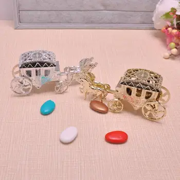 

HOT SALE! Candy box Carriage Shape Cute Candy Chocolate Box Baby Shower Birthday Wedding Party Favor