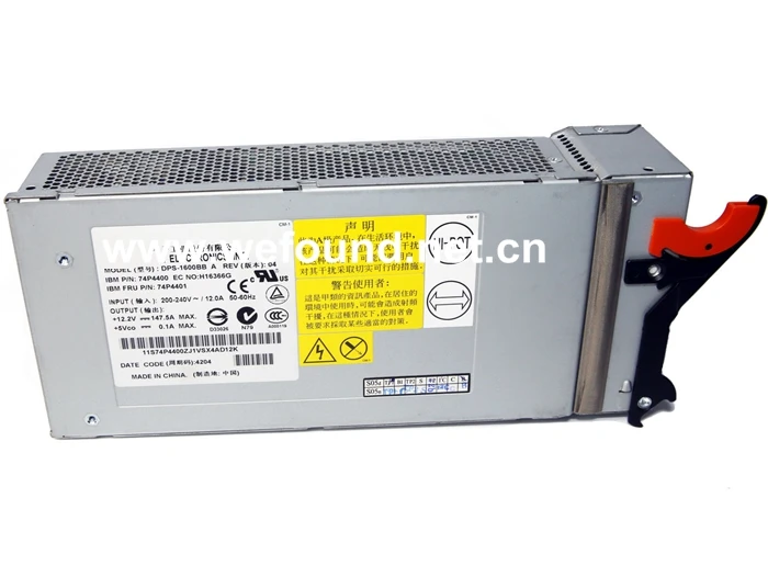 100% рабочий блок питания для HS20 74P4400 74P4401 DPS-1600BB A 1800 Вт полностью протестирован. |