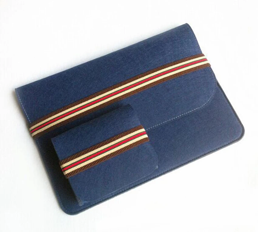 Gmilli защитный шерстяной войлок ультрабук рукав сумка чехол для ноутбука чехол для 1" 12" 1" 15" Macbook Pro/Air/Retin - Цвет: Синий