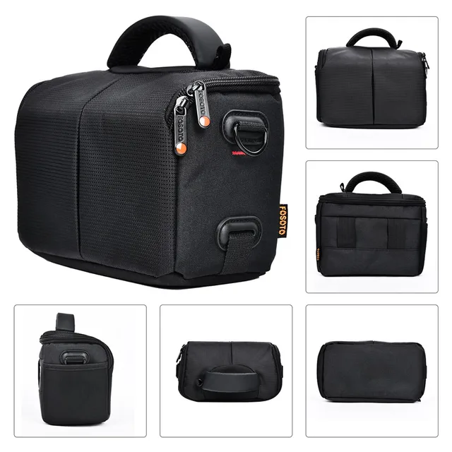 Borsa A Tracolla Per Fotocamera DSLR | Custodia Impermeabile Con Divisori E Copertura Antipioggia