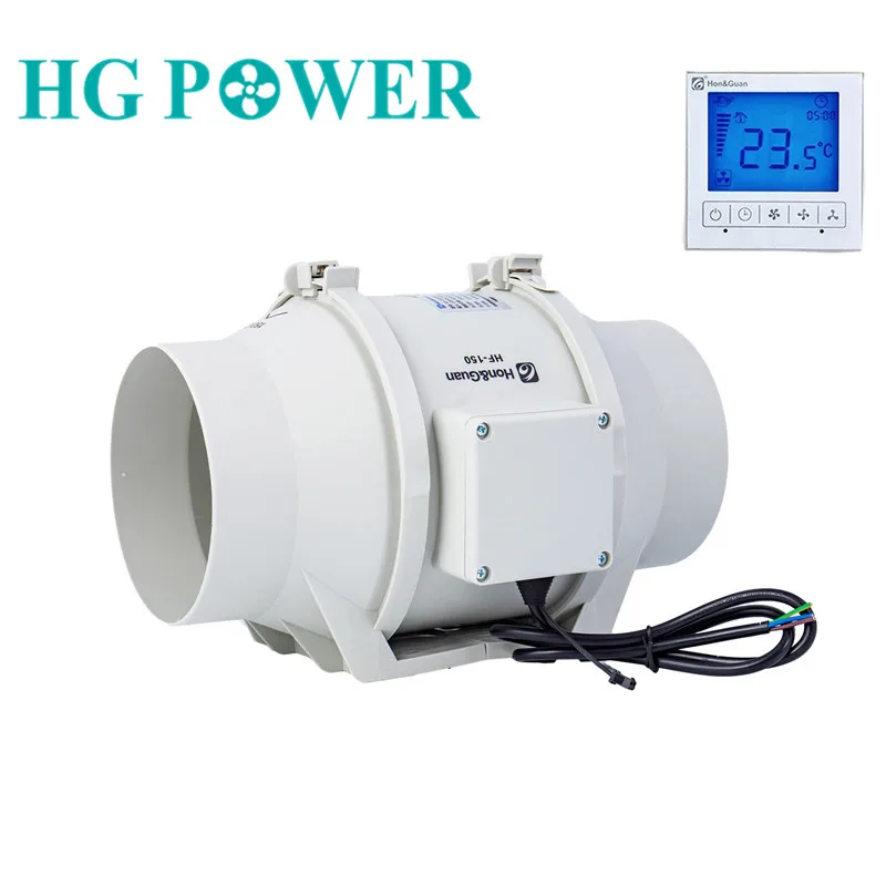 6''Timer Extractor встроенный воздуховод с Smart проводной переключатель для