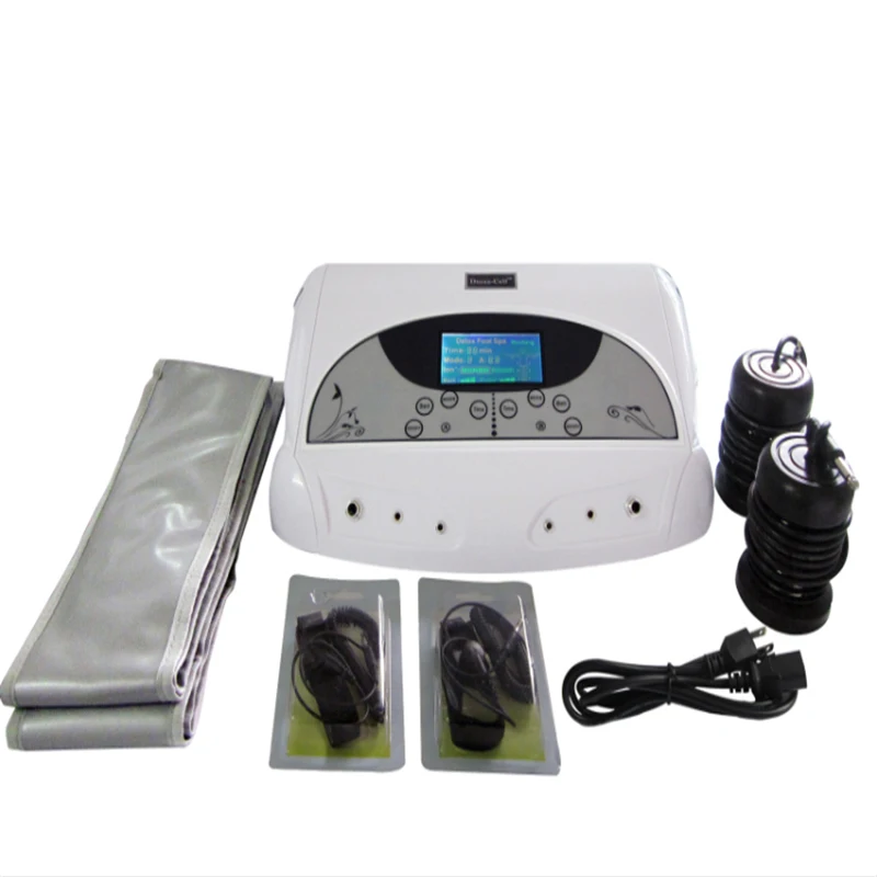 

1Set 5 Modes Foot Spa Machine Kits Dual User Detox Ionic Foot Bath Spa Machine Cell Cleanse w/infrared Belt 220V