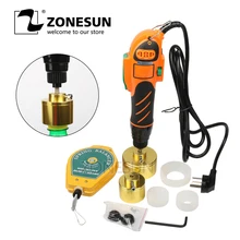 ZONESUN 110/220 V ручной бутылка Набор насадок Пластик бутылка Кепки пинг 10-50 мм Кепки автомат для навинчивания крышек 64 кг/fcm ручная машина для домашнего консервирования