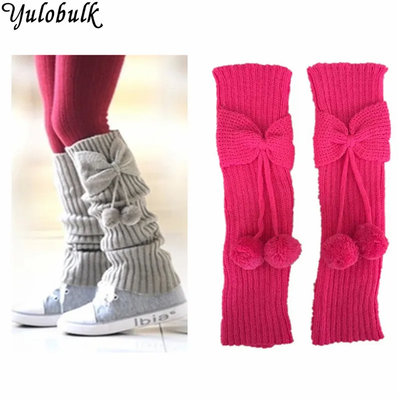 12 Farbe Frauen Winter Beinwärmer Crochet Knit Boot Socken Toppers Manschetten