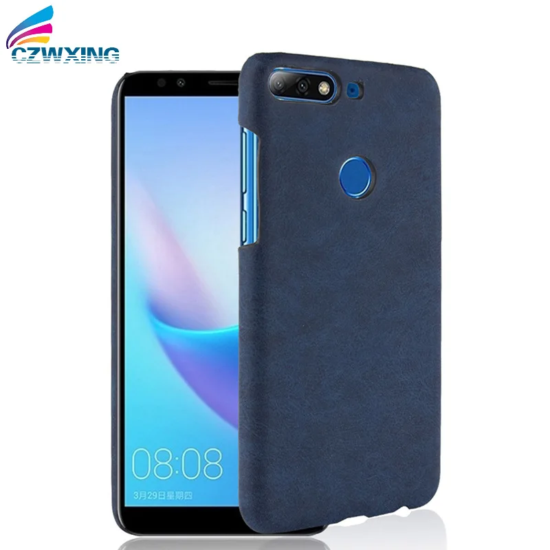 Original Case Honor 7C Pro PU Leather Hard Plastic Back Cover Phone For Huawei 7 C LND-L29 5.99 inch |