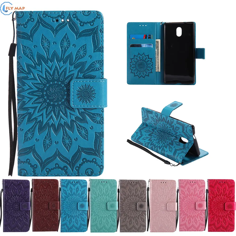 Case Cover For Nokia 3 Global TA 1020 1032 Wallet Shell Flip Phone PU Leather Protector Coque For Nokia TA-1020 TA-1032 Capa Box