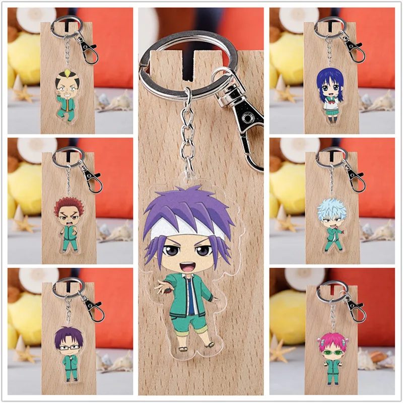 10 шт./лот аниме Saiki Kusuo no sai nan акриловый брелок игрушка фигурка Akechi Touma Подвеска
