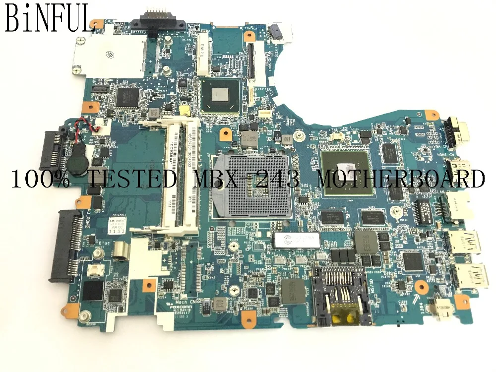 BiNFUL المتاحة 100% جديد اختبار V081_MP_MB MBX-243 اللوحة لابتوب سوني VPCF23 الكمبيوتر الدفتري (لا دعم 3D وظائف)