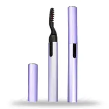 Электрические нагревающиеся щипцы для закручивания ресниц ручка для макияжа Косметика Идеальный Большой глаз(фиолетовый