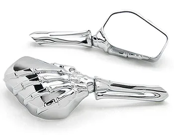 

Chrome Custom Motorcycle Skeleton Bone Mirrors For Victory Cross Roads Jackpot