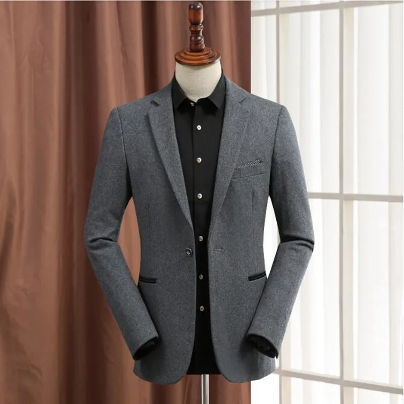 

Grey men suits jacket wool blended custom formal business suits jacket handsome high quality groom prom dress jacket