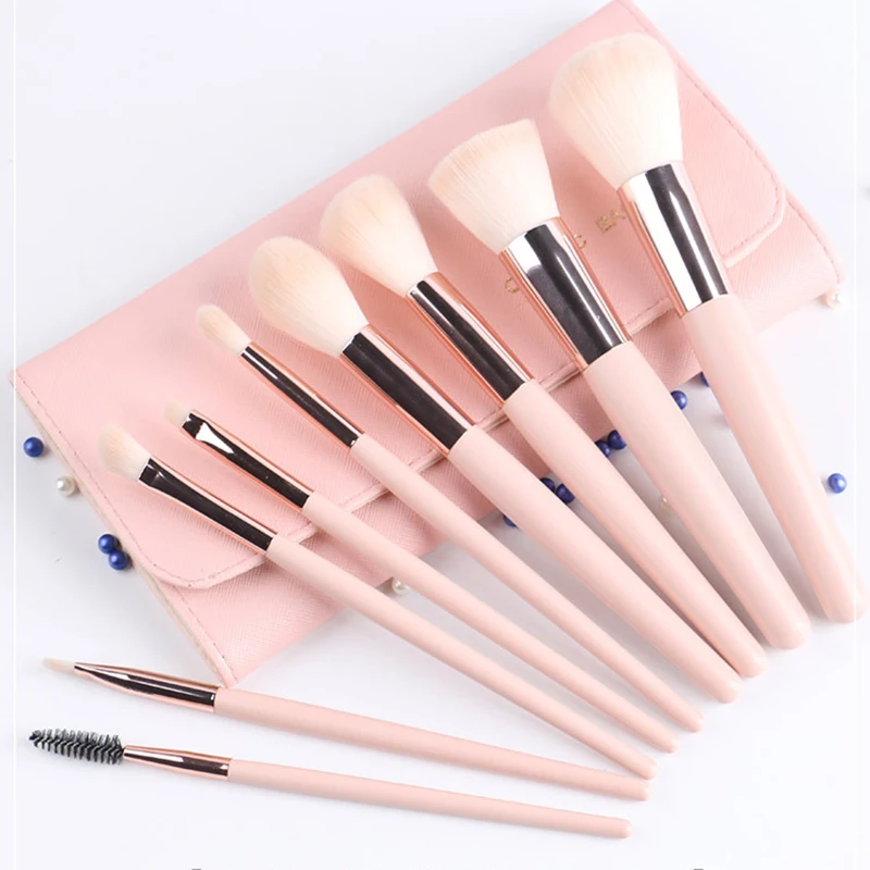 

LoveBety 9pcs Beginner Cosmetic Brush Sets Tools Makeup Brushes Set Professional Eyeliner /eyeShadow /eye/lip Brush Beauty Tools