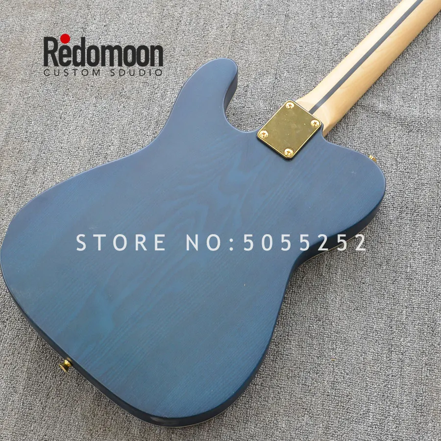 Завод на заказ Tele электрогитара с золотыми hardwares клен Топ золы тела музыкальный