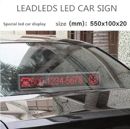 Suporte a Rolagem de Texto Tela de Exibição de Publicidade Módulo de Sinal Led Red Light Usb Programável Levou Exibição Carro Dc12v Levou Levou 24 High Quality sign led module