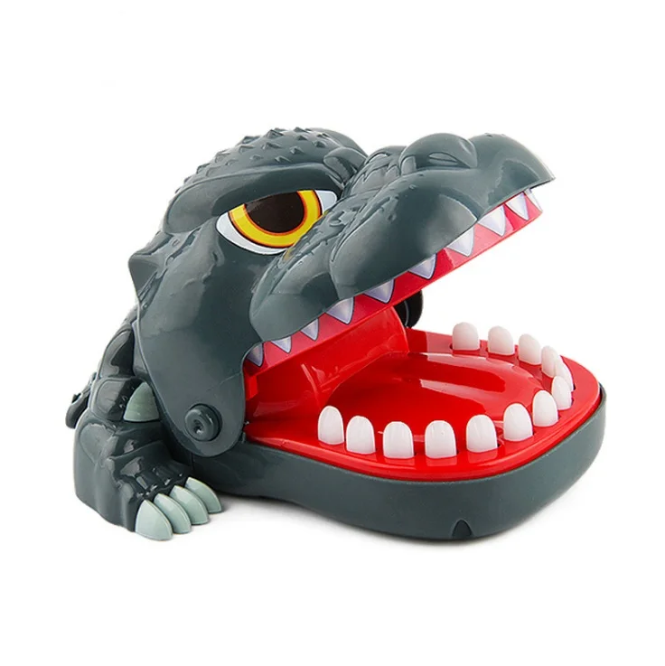 Забавная хитрая игрушка на палец, Акула, бульдог, динозавр, крокодил, стоматолог, новинка, Семейная Игра, игрушка для детей - Цвет: Dinasaur