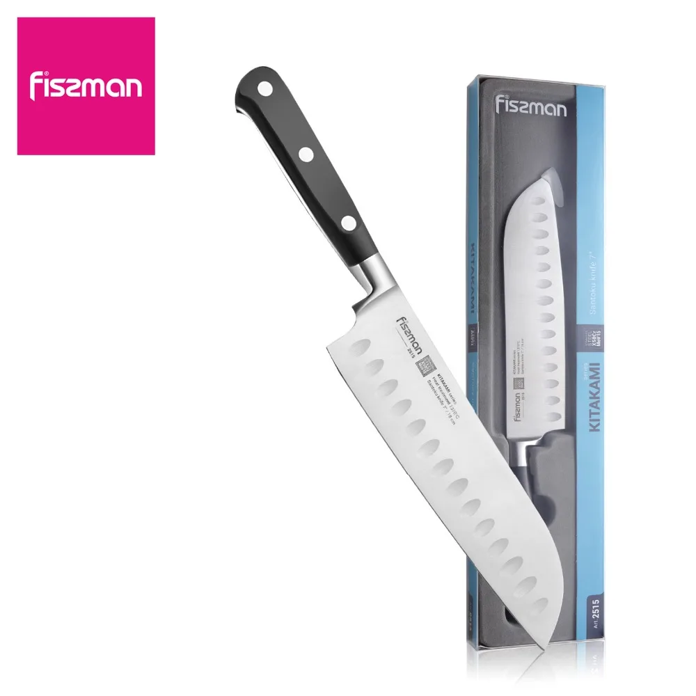 Ножи FISSMAN Santoku серии KITAKAMI немецкие высокоэффективные стальные кухонные ножи