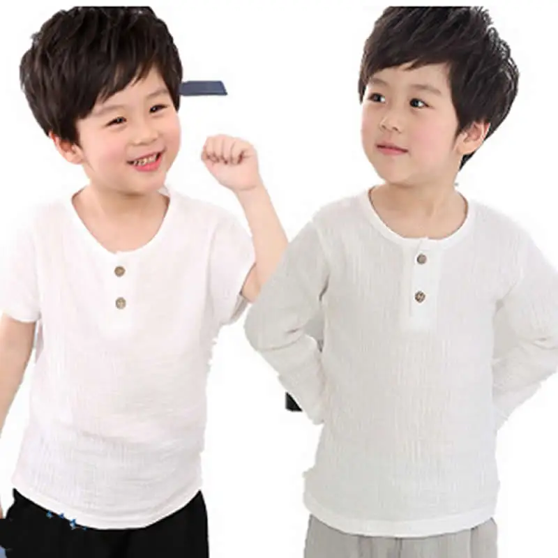 

2019 Summer Baby Boys T-shirts Cotton Babies Tops Casual Baby Linen Tees Print o-neck Boys t- Shirts Children shirt Clothing