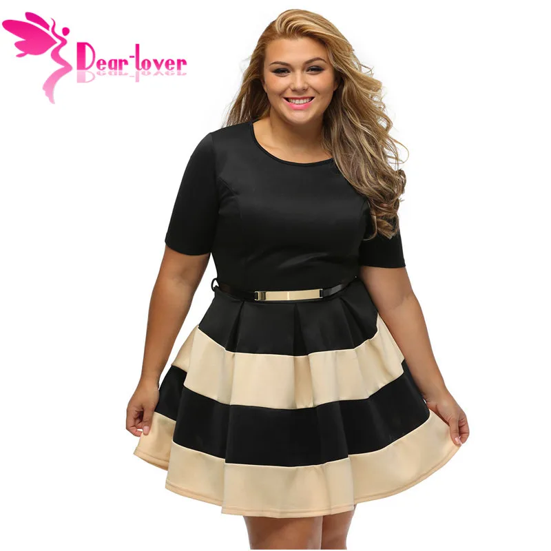 Apricot-Stripes-Detail-Belted-Plus-Size-Skater-Dress-LC22806-18-18843-61738