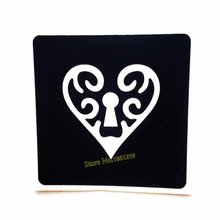 Сердце дизайн полый узор трафареты для татуировок хной Поддельные тела ноги искусство хна шаблон татуировки для аэрографа живопись DIY Рисование