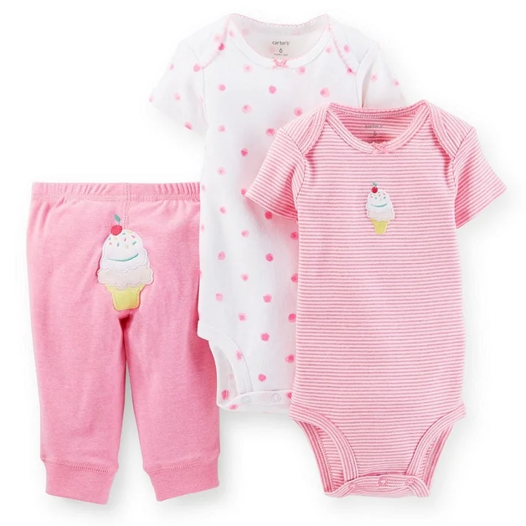 SSL3 009, Original, Just Arrived, Baby Girls 3 Piece Set, With Two