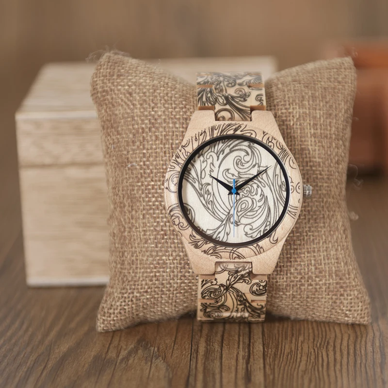 BOBO BIRD V-O07 Men Casual Wristwatch Bamboo Wooden High Quality Quartz Watch with All Wood Strap relogio masculino